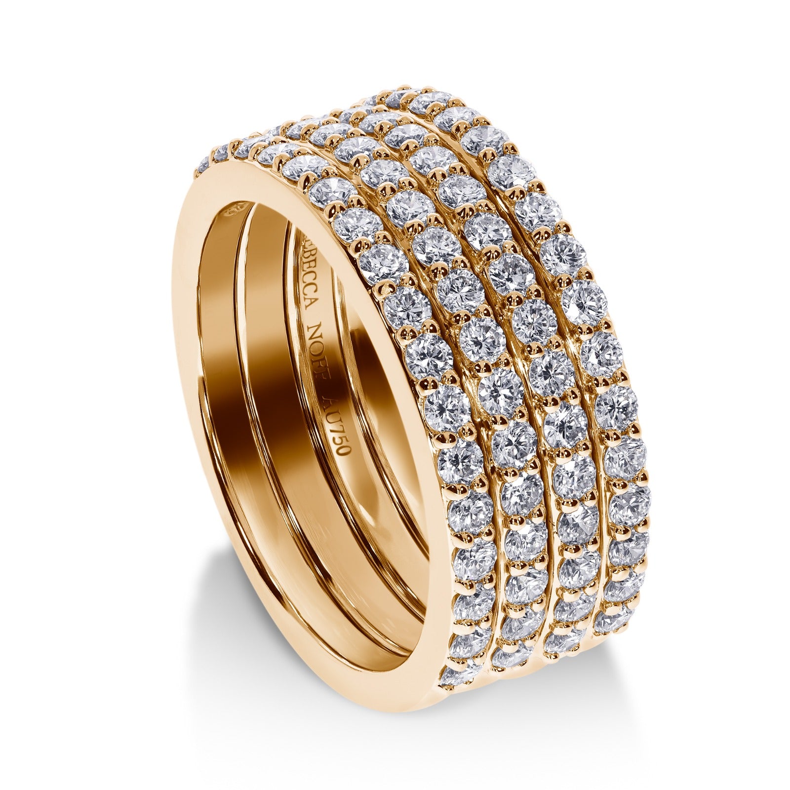 Multi-Row Diamond Band