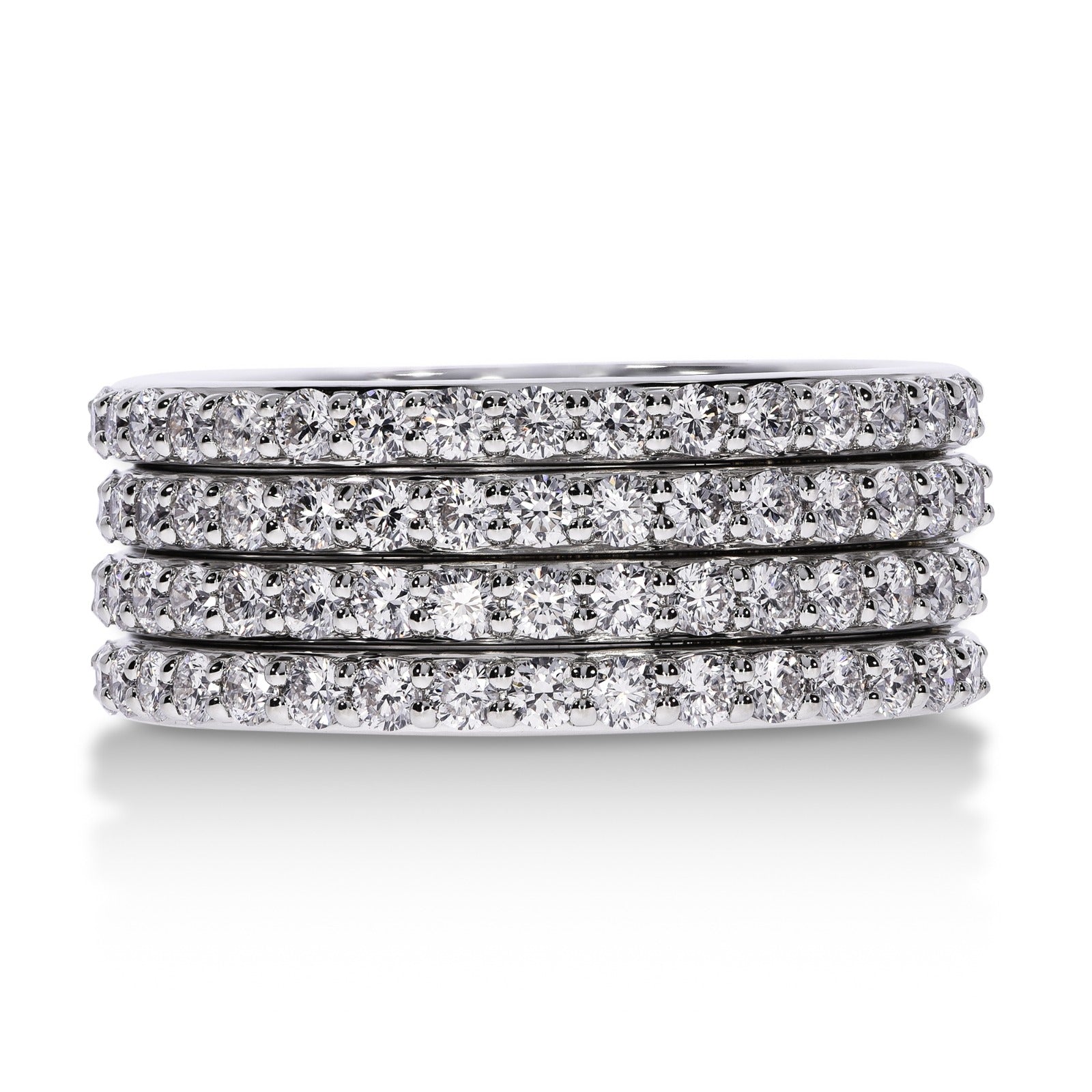 Multi-Row Diamond Band