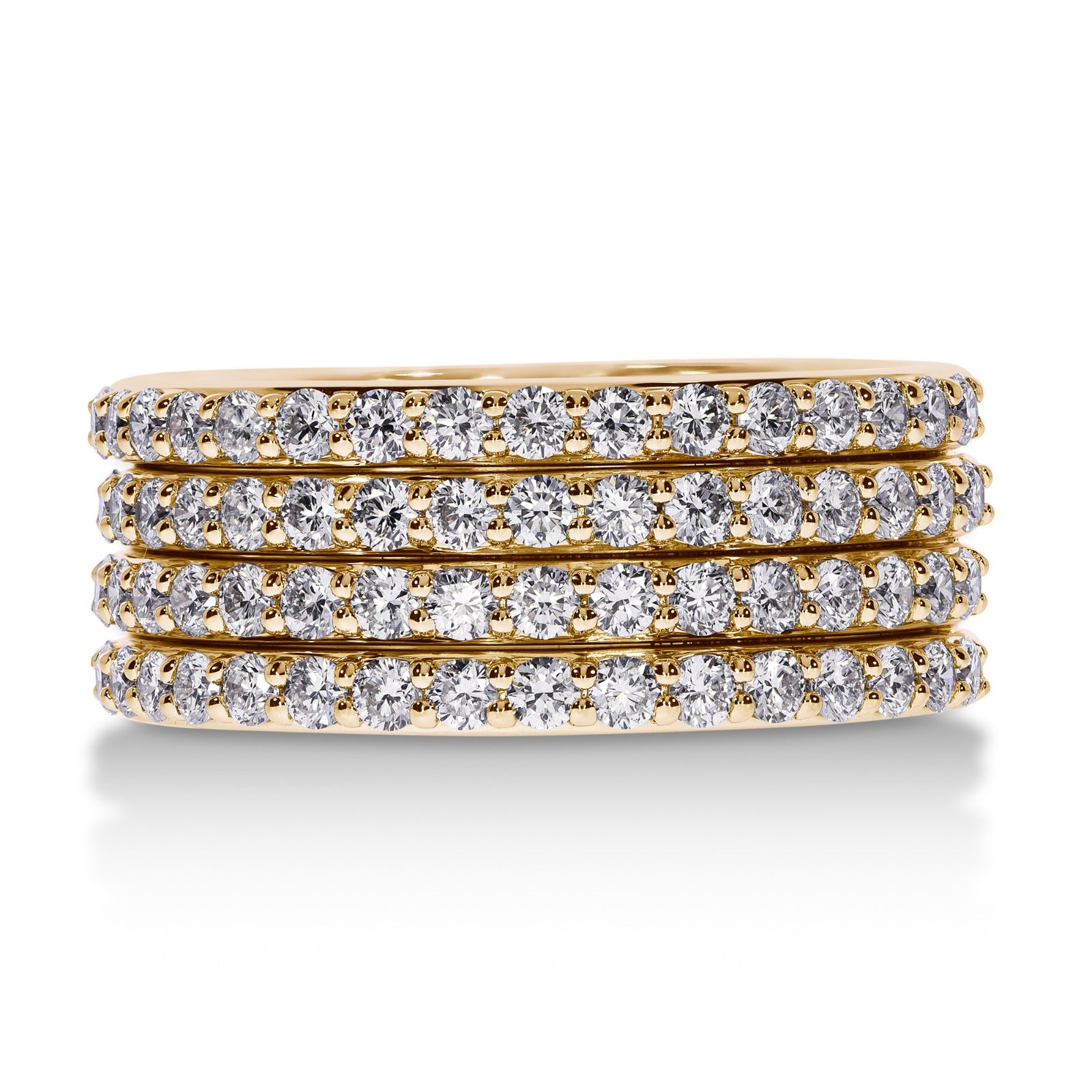 Multi-Row Diamond Band