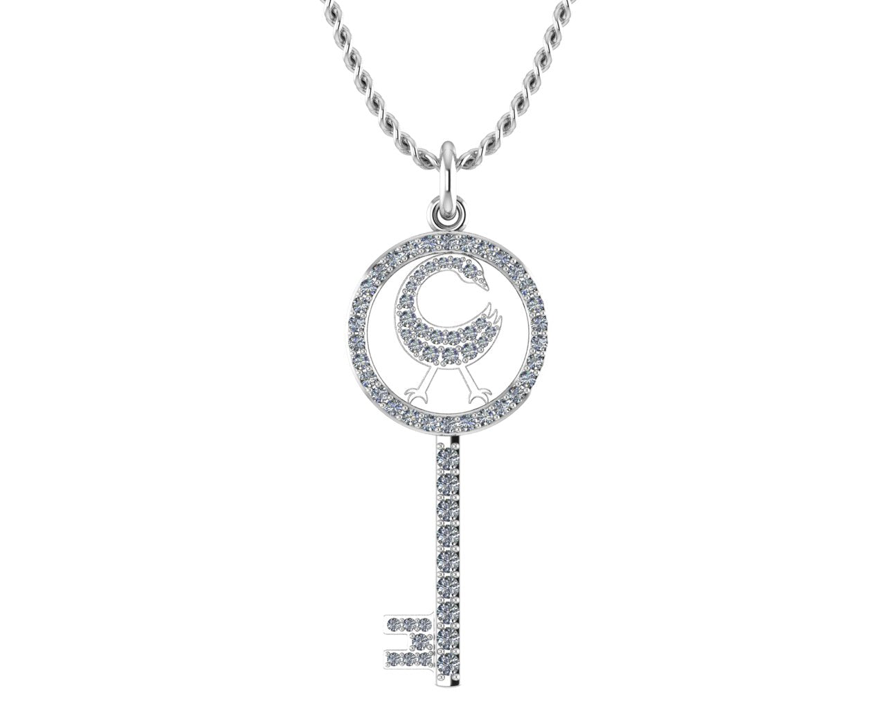 SANKOFA II LARGE DIAMOND PENDANT