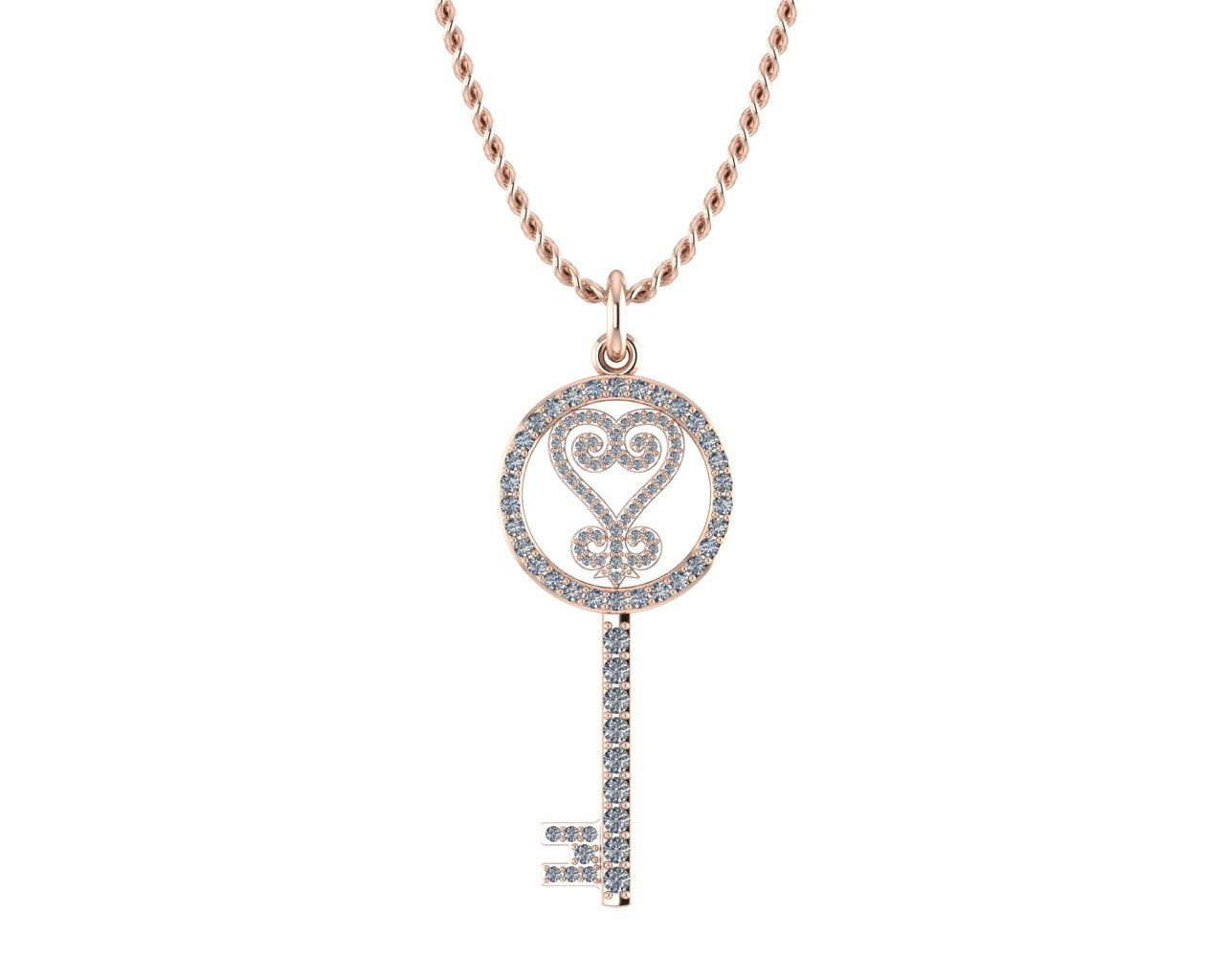 SANKOFA I LARGE DIAMOND PENDANT